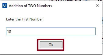 Adding Two Numbers With Arguments Using Uipath Studio