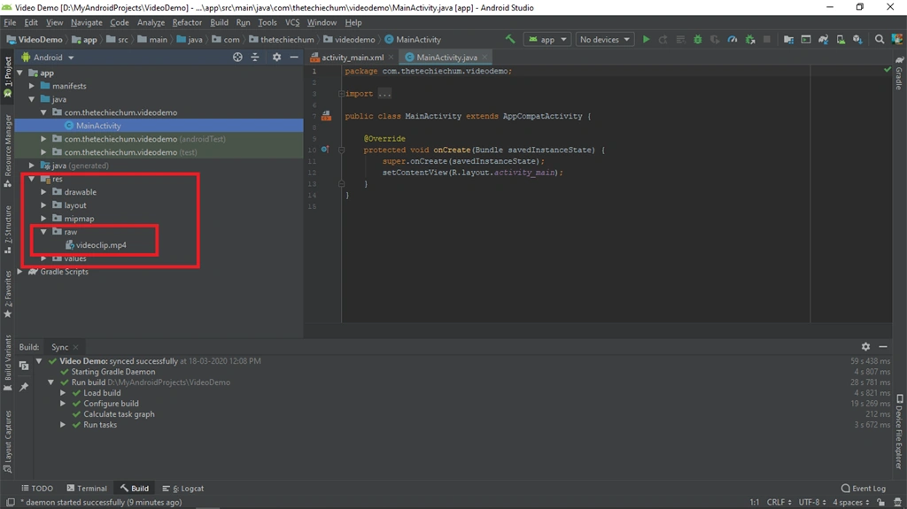 Embedding Video In An Android Application