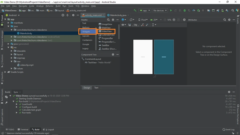 Embedding Video In An Android Application