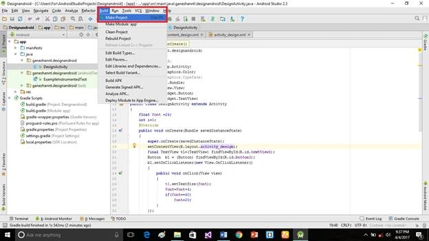 Android project build