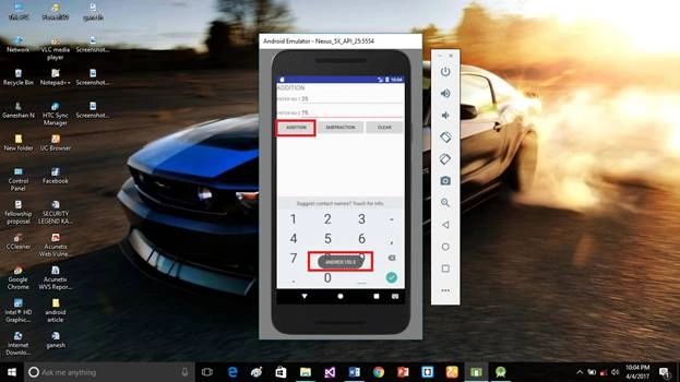 Android addition application