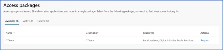 Creating Access Packages