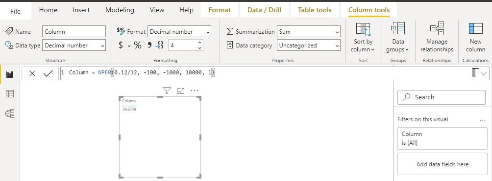 Advanced Financial Functions of Power BI