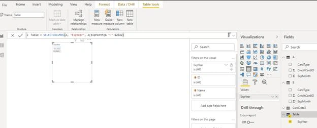 Advanced Table Manipulation Functions and Other Functions in Power BI