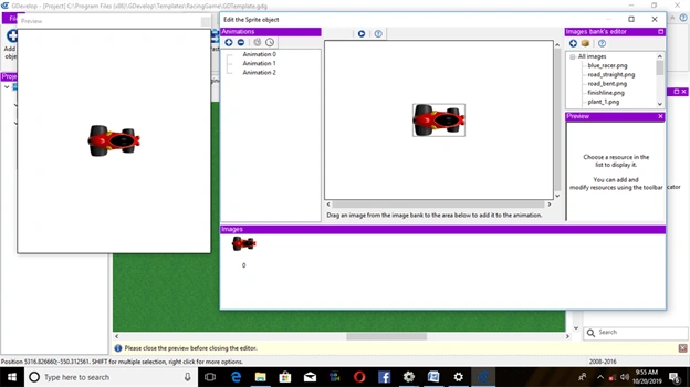 Adventure Car Race Using Native Platform In Gdevelop