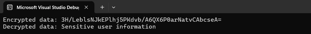 AES Encryption in C#