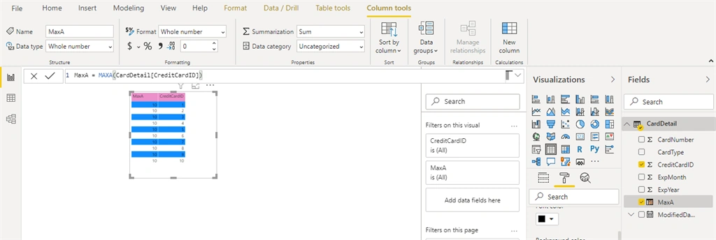 Aggregation DAX Functions In Power BI