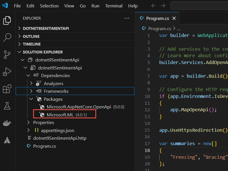 VS code UI