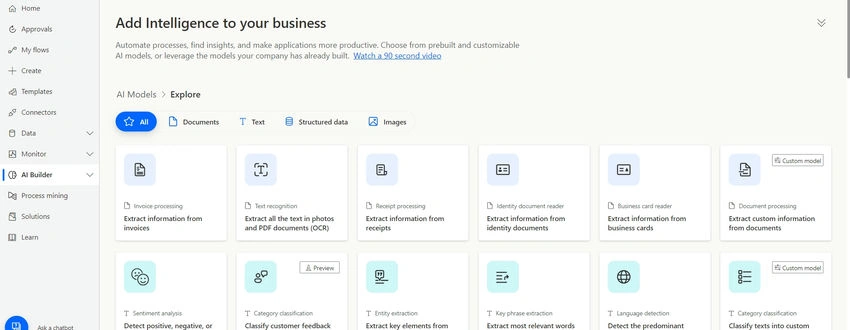 AI Builder Features