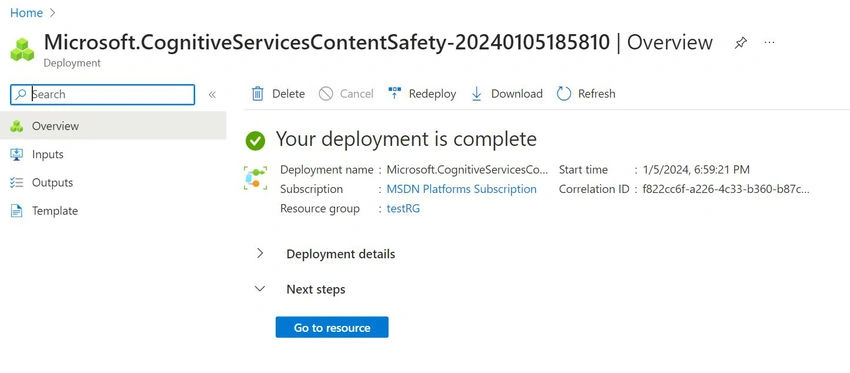 Deployment started