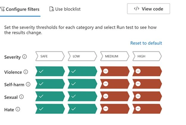 Configure filters