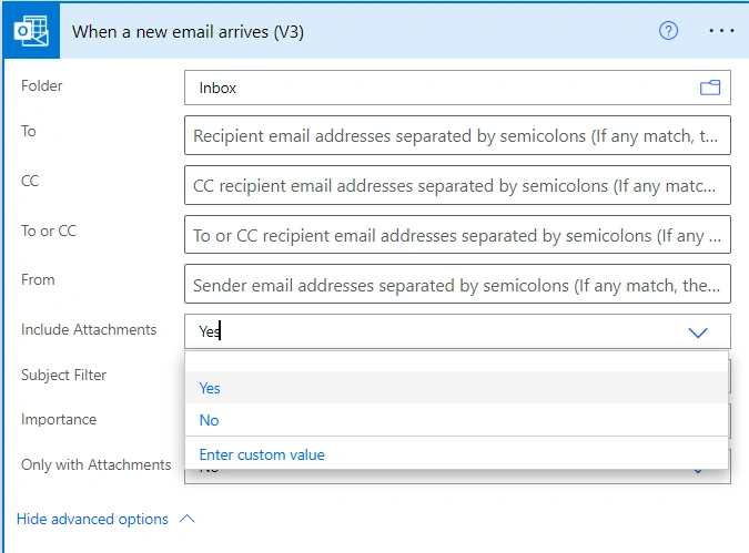 Retrieve Attachements