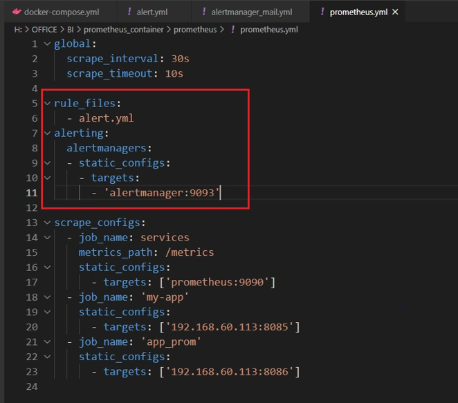 Alerting in Prometheus with AlertManager