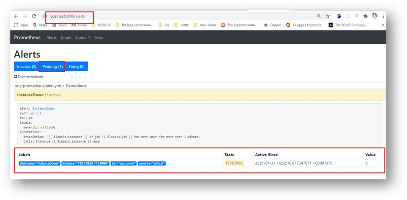 Alerting in Prometheus with AlertManager