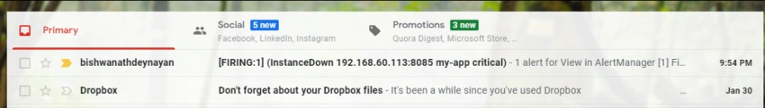 Alerting in Prometheus with AlertManager