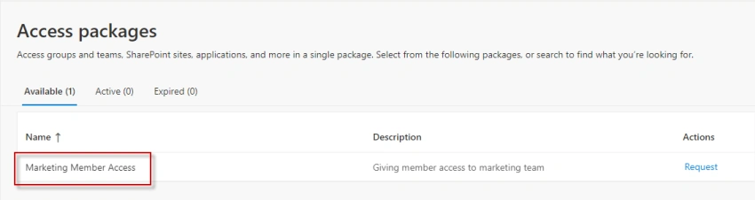 An Introduction to Access Package