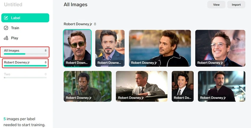 Name to all image