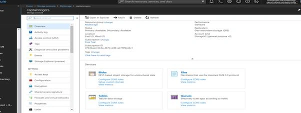 Microsoft Azure Storage