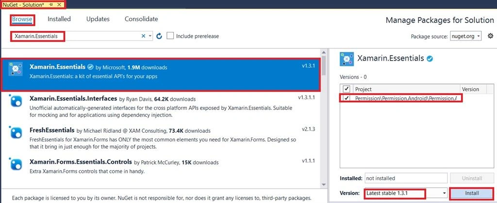 Android Application Aunthetications Using Xamarin.Forms