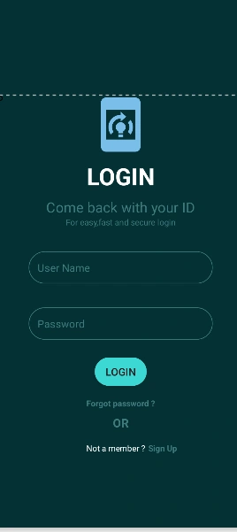 Login page
