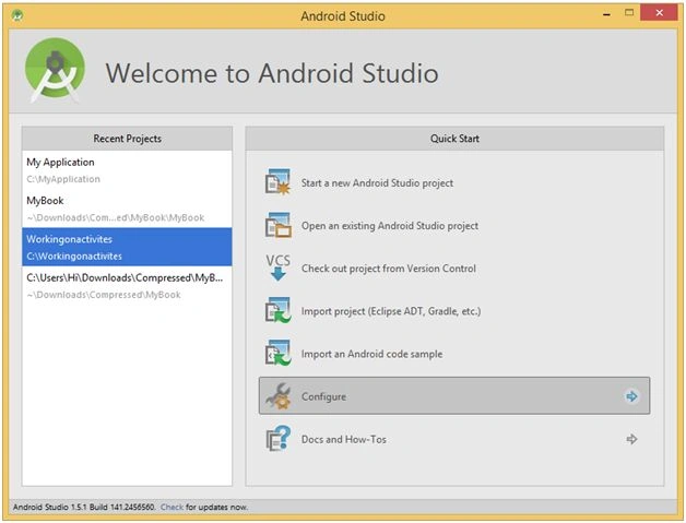 configure 