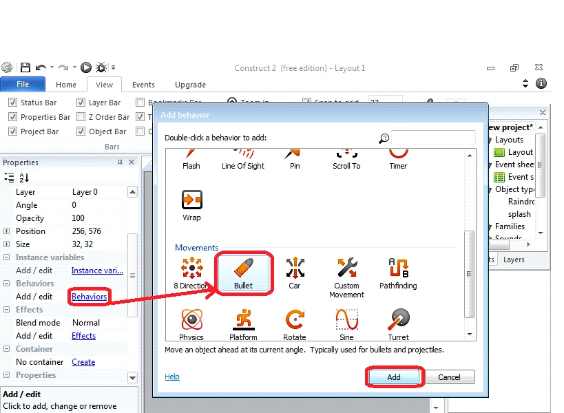 build the new game angry bird using constructor 2 platform