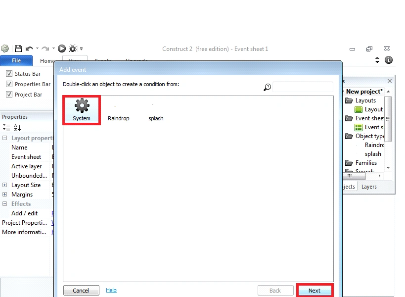 build the new game angry bird using constructor 2 platform