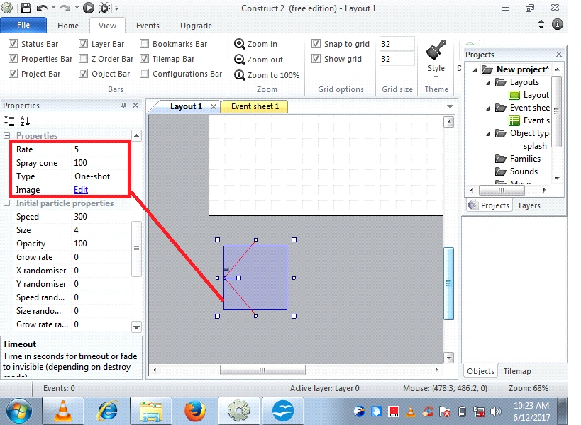 build the new game angry bird using constructor 2 platform