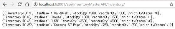 Creating web API for crud operation