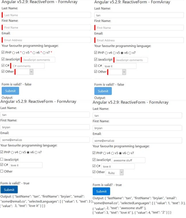 angular 5 FormArray angular 5 FormArray