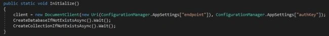 Angular 6 Application with Cosmos DB and Web API 2 