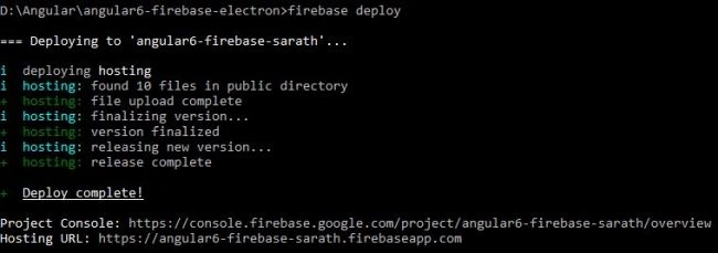 Angular V6 Desktop Application with Firebase and Electron