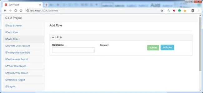 Angular 7 Project With ASP.NET CORE APIS (Gym Project)