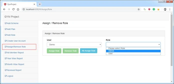 Angular 7 Project With ASP.NET CORE APIS (Gym Project)