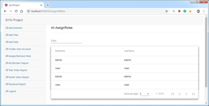 Angular 7 Project With ASP.NET CORE APIS (Gym Project)