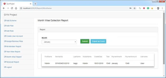 Angular 7 Project With ASP.NET CORE APIS (Gym Project)