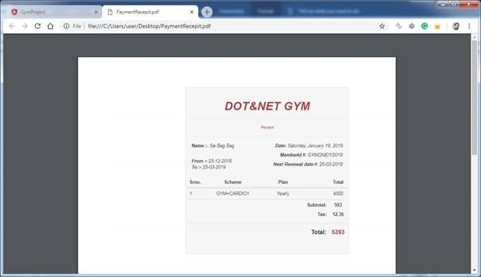 Angular 7 Project With ASP.NET CORE APIS (Gym Project)