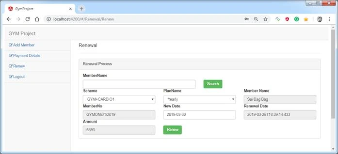 Angular 7 Project With ASP.NET CORE APIS (Gym Project)
