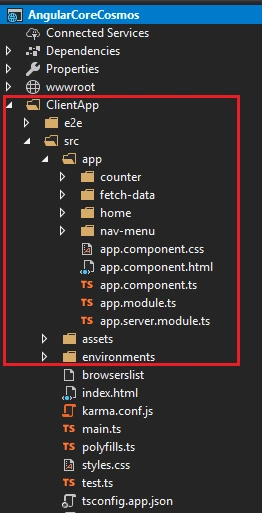 Angular App With ASP.NET Core And Cosmos DB