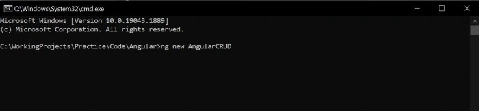 Create Angular App