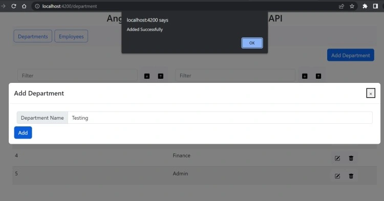 Add Department