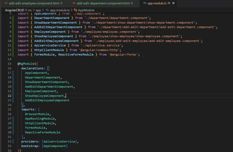 Register Modules