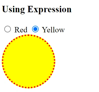 Using expression