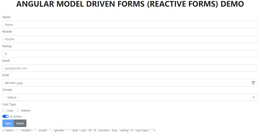 Angular forms