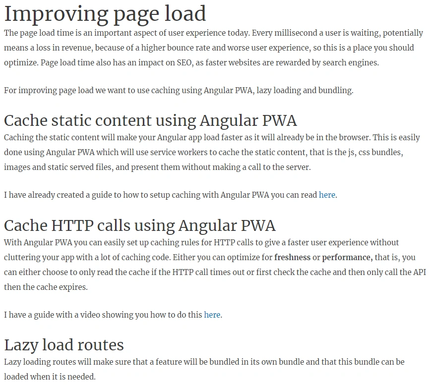Angular Performance Tuning