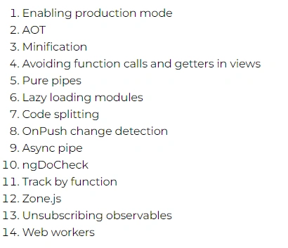 Angular Performance Tuning