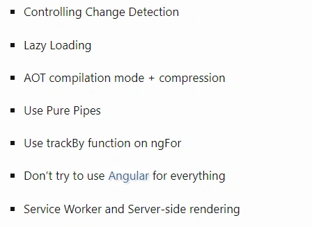 Angular Performance Tuning