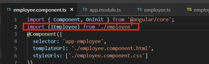 Angular Interfaces