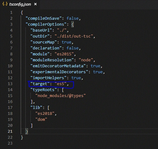 Angular Version 8