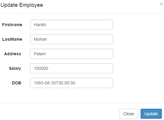 Update Employee